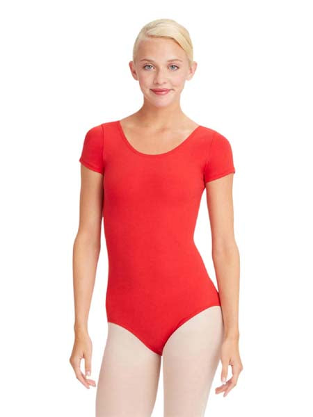 TB133 Short Sleeve Leotard Red